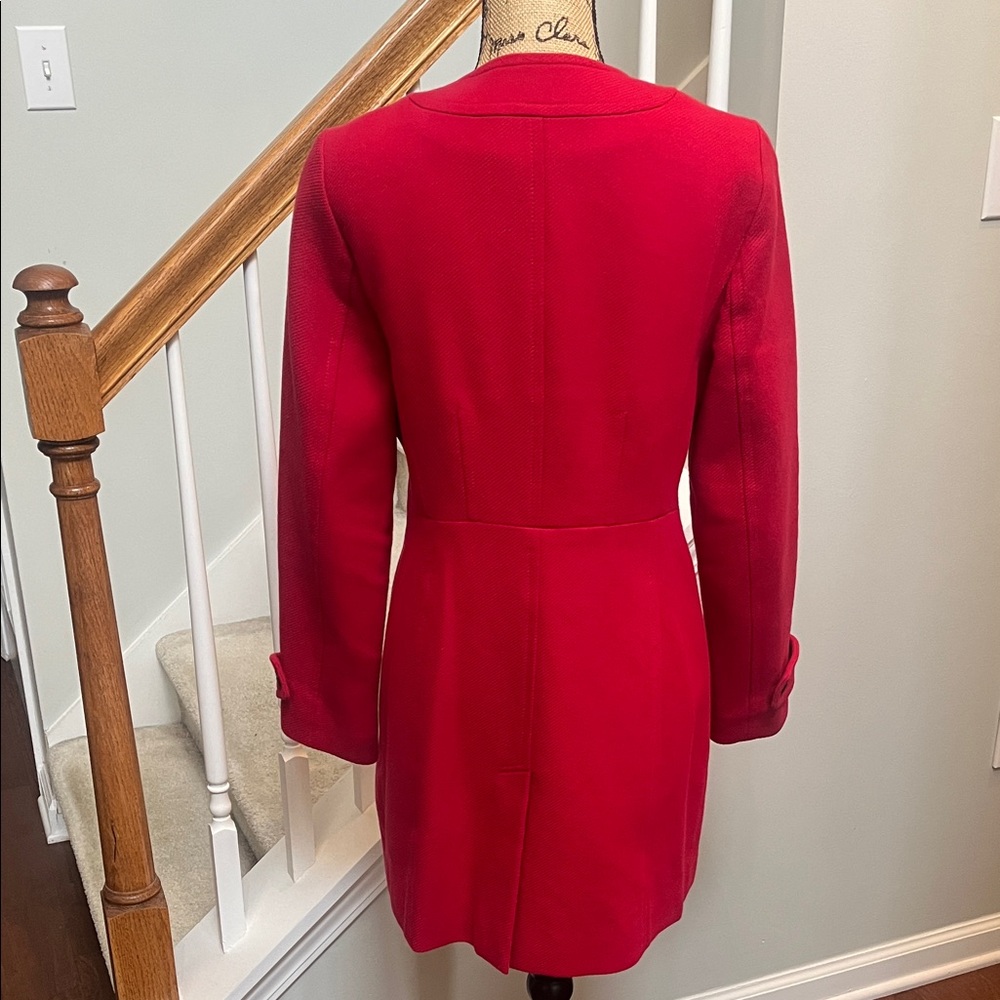 EUC Banana Republic Red Women's Trench Coat (M) - Picture 3 of 14